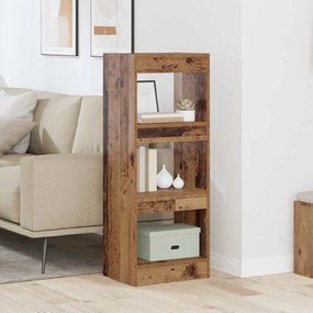 vidaXL Gabinete de Livros Madeira antiga 40 x 30 x 103 cm