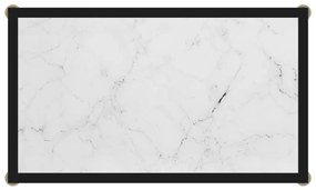 Mesa consola 60x35x75 cm vidro temperado branco