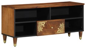 vidaXL Cabide de TV 100x33x46 cm Madeira de Mangueira