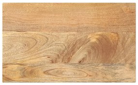 vidaXL Tampo de mesa retangular 40x20x2,5 cm mangueira maciça