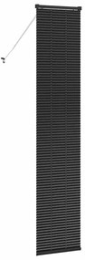 Persiana de Janela com cortinas Outros Manual Preto 40 x 220 cm Alumín