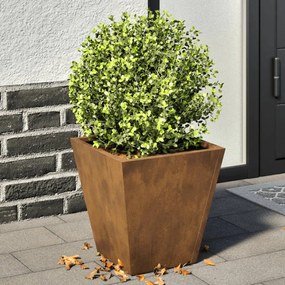 Garden Planters 2 pcs 30x30x30 cm aço resistente às intempéries