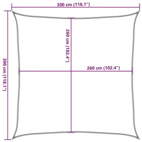 Para-sol estilo vela 3x3 m oxford 100% poliéster cor areia
