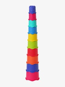 Copos de plástico Montessori  para empilhar multicolor