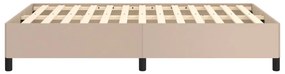 Estrutura de cama 120x200 cm couro artificial cappuccino