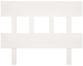 Cabeceira de cama 93,5x3x81 cm pinho maciço branco