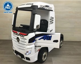 Carro eletrico crianças Camião Mercedes Actros 12V 2.4G Branco