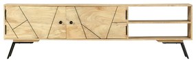 Móvel de TV 140x30x40 cm madeira de mangueira maciça