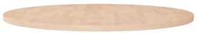 vidaXL Tampo de mesa redondo Ø90x2,5cm carvalho maciço não tratado