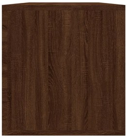 Caixa discos vinil 71x34x36cm derivados madeira carvalho cast.
