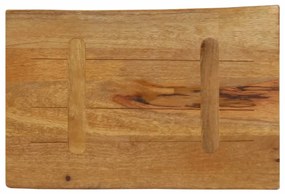 Tampo de mesa c/ borda viva 70x40x2,5 cm mangueira maciça