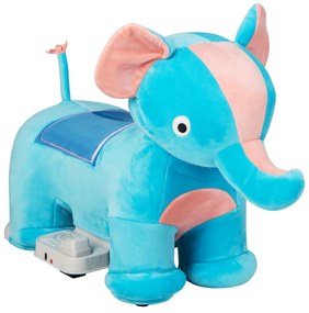 Elefante de Peluche eletrico para Crianças com Rodas Capa Lavável e Música 72 x 33,5 x 52 cm