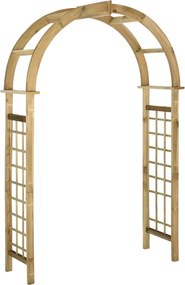 vidaXL Arco em treliça madeira de pinho impregnada verde