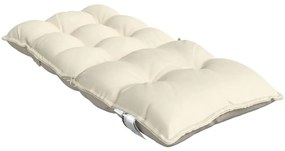 Almofadões cadeira encosto baixo 4 pcs tecido oxford creme
