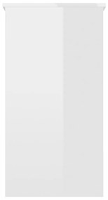 Secretária 80x40x75 cm derivados de madeira branco brilhante