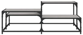 Mesa de centro 107x107x40 cm derivados de madeira cinza sonoma