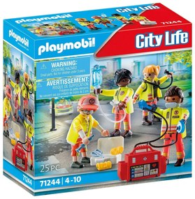 Playset Playmobil 71244 City Life Rescue Team 25 Peças