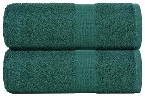 Toalhas de mãos 2 pcs 30x30 cm 360 gsm 100% algodão verde