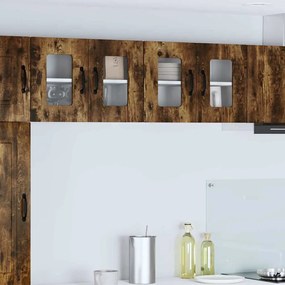 vidaXL Armário de Cozinha 2 pcs Carvalho Defumado 60 x 31 x 40 cm