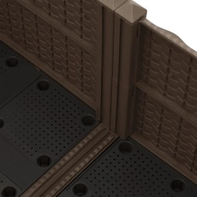 Canteiro elevado 80x80x38 cm polipropileno