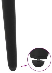 Pés de mesa de console cônicos, 4 peças, preto, 72-73 cm, aço