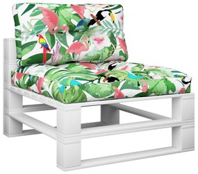 Almofadões para móveis de paletes 2 pcs tecido multicolor