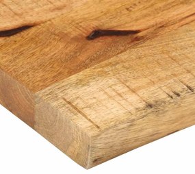 Tampo de mesa c/ borda viva 70x30x2,5cm mangueira áspera maciça