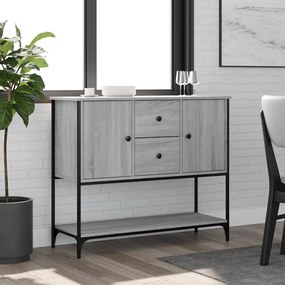 Aparador 100x36x85 cm derivados de madeira cinzento sonoma