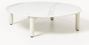 Mesa de centro redonda para jardim com efeito mármore Sienna, Ø 80 cm