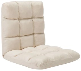 Colchão dobrável microfibra creme