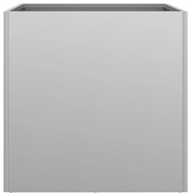 Vasos/floreiras 2 pcs 42x40x39 cm aço galvanizado prateado