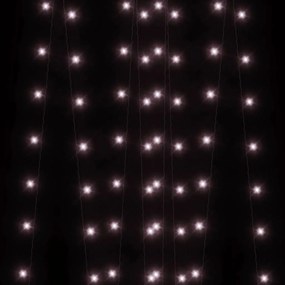 Luzes solares 5pcs 5x200 LED p/ interior/exterior branco quente