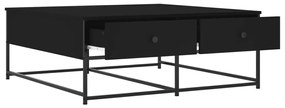 Mesa de centro 100x99x40 cm derivados de madeira preto