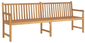 vidaXL Banco de jardim 228 cm madeira de teca maciça