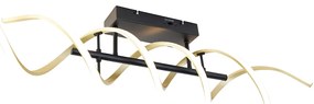 Candeeiro de teto dourado com LED regulável em 3 etapas em Kelvin - Henk Design