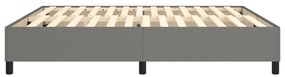 Estrutura de cama sem colchão 160x200 cm tecido cinzento-escuro