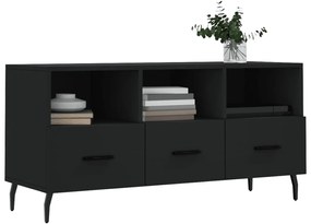 Móvel de TV 102x36x50 cm derivados de madeira preto