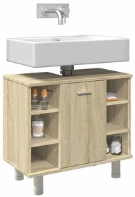vidaXL Armário casa de banho 60x32x53,5 cm contrapl. carvalho sonoma