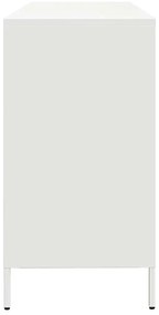 Aparador 135x39x73,5 cm aço laminado a frio branco
