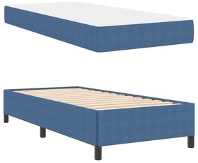 Estrutura da Cama Azul 90 x 190 cm Tecido de veludo côtelé