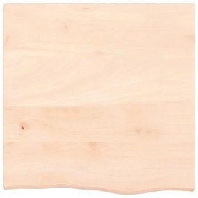 Bancada p/ casa de banho 60x60x2 madeira maciça não tratada