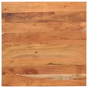 Tampo de mesa quadrado 70x70x2,5 cm madeira de acácia maciça