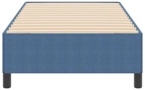 Estrutura de Cama vidaXL Azul 90x190 cm em Tecido Corduroy