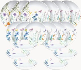 Conjunto de loiça em porcelana Madison Florenne, 6 pessoas, conjunto de 18