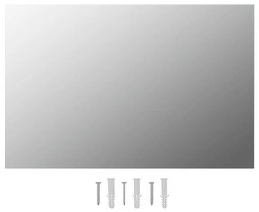 Espelhos de parede 2 pcs 60x40 cm vidro retangular