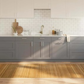 vidaXL Tapete retangular 100x400 cm bambu cor natural