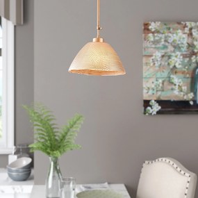 Candeeiro Chandelier Bornova – Cobre – Diâmetro 30 cm, Altura 32 cm