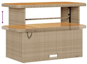 Conjunto de Sofá de Jardim vidaXL de 13 Peças com Almofadas Bege Vime