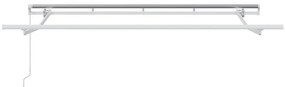 Toldo Retrátil Manual Branco 350x200 cm 350 x 200 cm 3.5 x 2 m