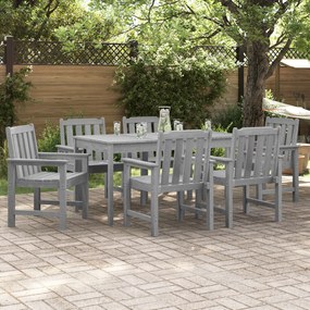 Cadeiras de Jantar vidaXL 6 pcs Cinza Claro 65.5x55.5x88 cm HDPE